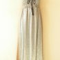 TL103 Embroidered Strapless Halter Tube Smock Maxi Broomstick Dress - XS to XL