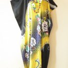 KD78 Yellow Women Kaftan Caftan Batwing Tunic Abaya Dolman Maxi Dress L to 2X