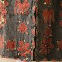 G138 Gothic Hippie Gypsy Bohemian Renaissance Heavily Embroidered Long Skirt - L
