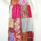 Boho Peasant Hippie Gyspy Multi print Patchwork 4 Tiered Silk Skirt - XS, S & M Boho Peasant Hippie Gyspy Multi print Patchwork 4 Tiered Silk Skirt - XS, S & M