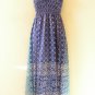 TL80 Bohemian Cocktail Silk Halter Tube Smock Maxi Broomstick Dress - XS to XL