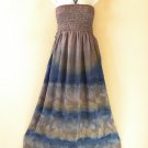 TL110 Women Summer Strapless Halter Tube Smock Maxi Broomstick Dress - XS to XL TL110 Women Summer Strapless Halter Tube Smock Maxi Broomstick Dress - XS to XL