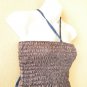 TL110 Women Summer Strapless Halter Tube Smock Maxi Broomstick Dress - XS to XL