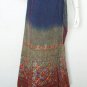 Women Boho Gothic Hippie Gypsy Bohemian Heavily Embroidered Long Maxi Wrap Skirt