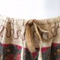 G161 Gothic Hippie Gypsy Patchwork Renaissance Embroidered Long Skirt - XL