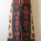 G146 Gothic Hippie Gypsy Bohemian Renaissance Heavily Embroidered Long Skirt - L