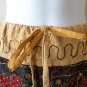 G146 Gothic Hippie Gypsy Bohemian Renaissance Heavily Embroidered Long Skirt - L