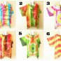 KG5 Tie Dye Batik Kaftan Kimono Poncho Dolman Hippie Blouse Top 1X, 2X, 3X, 4X