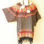 KB664 Paisley One Size Women Kaftan Poncho Kimono Tunic Blouse Top - M L, XL, 1X
