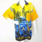 Hippie Gypsy Tunic Kurti Hand Painted Batik Unisex Shirt / Blouse - 1X & 2X