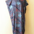 Blue Batik Women Cotton Plus Caftan Kaftan Tunic Dolman Dress KD412 L, XL & 1X Blue Batik Women Cotton Plus Caftan Kaftan Tunic Dolman Dress KD412 L, XL & 1X