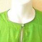 Green Batik Floral Plus Size Caftan Kaftan Batwing Dolman Dress KD26 2X, 3X & 4X