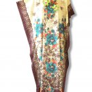 Beige Floral Women Batwing Dolman Kaftan Maternity Maxi Dress - M, L, XL & 1X Beige Floral Women Batwing Dolman Kaftan Maternity Maxi Dress - M, L, XL & 1X