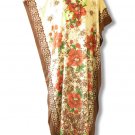 Floral Plus Size Batwing Dolman Kaftan Maternity Hippy Dress - M, L, XL & 1X