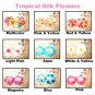 New Women Colorful Wooden Crafted Chains Loop Long Removable Flowers Necklace