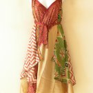 M538 Reversible Vintage Silk Magic 30" Length Wrap Skirt Halter Tube Dress + DVD