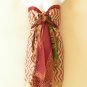 M538 Reversible Vintage Silk Magic 30" Length Wrap Skirt Halter Tube Dress + DVD