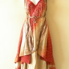 L81 Vintage Silk Magic 34" Long Wrap Skirt Halter Summerwear Tube Maxi Dress L81 Vintage Silk Magic 34" Long Wrap Skirt Halter Summerwear Tube Maxi Dress