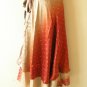 L81 Vintage Silk Magic 34" Long Wrap Skirt Halter Summerwear Tube Maxi Dress