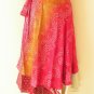M753 Reversible Vintage Silk Magic 30" Length Wrap Skirt Halter Tube Dress + DVD