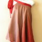 S40 Reversible Vintage Silk Magic 22" Length Wrap Skirt Halter Tube Top