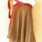 B130 Reversible Vintage Silk Magic 20" Mini Wrap Skirt Halter Tube Top + DVD