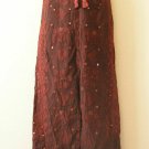 G88 Gothic Hippie Gypsy Bohemian Renaissance Embroidered Maxi Skirt - M & L