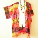 CB303b Tie Dye Batik Cardigan Duster Kaftan Kimono Jacket Cover up - 3X 4X & 5X CB303b Tie Dye Batik Cardigan Duster Kaftan Kimono Jacket Cover up - 3X 4X & 5X