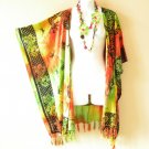 CB304 Tie Dye Gecko Cardigan Duster Kaftan Batwing Jacket Cover up - 3X 4X & 5X CB304 Tie Dye Gecko Cardigan Duster Kaftan Batwing Jacket Cover up - 3X 4X & 5X