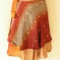B127 Reversible Vintage Silk Magic 20" Mini Wrap Skirt Halter Tube Top + DVD