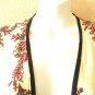 CF1 Beige Paisley Fringes Long Rayon Cardigan Kimono Duster Jacket - M, L & XL