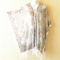 Chiffon Women Sheer Poncho Tunic Scarf / Top / Cover up with Lace Fringes