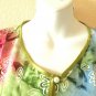 KD263 Tie Batik Kaftan Caftan Batwing Tunic Abaya Dolman Maxi Dress - L, XL, 1X