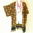 CB142 Floral Batik Cardigan Duster Kaftan Batwing Jacket Coat Cover 3X, 4X & 5X CB142 Floral Batik Cardigan Duster Kaftan Batwing Jacket Coat Cover 3X, 4X & 5X