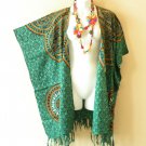 CB371 Abstract Green Cardigan Duster Kaftan Batwing Jacket Cover up - 3X 4X & 5X CB371 Abstract Green Cardigan Duster Kaftan Batwing Jacket Cover up - 3X 4X & 5X