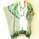 CB109 Abstract Cardigan Duster Kaftan Batwing Jacket Cover up - 3X 4X & 5X