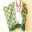 CB172 Green Hippy Cardigan Duster Caftan Batwing Jacket Coat Cover - 3X, 4X & 5X CB172 Green Hippy Cardigan Duster Caftan Batwing Jacket Coat Cover - 3X, 4X & 5X