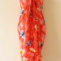Tie Dye Broomstick Halter Top & Wrap Around Sarong Pareo Skirt Suit Set - M