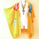 CB13 Hibiscus Hippy Cardigan Duster Kimono Batwing Jacket Coat Cover 3X, 4X & 5X CB13 Hibiscus Hippy Cardigan Duster Kimono Batwing Jacket Coat Cover 3X, 4X & 5X