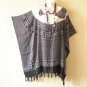 KB222 Elephant Batik Women Plus Kimono Poncho Hippy Women Blouse Top up to 5X