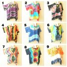 Tie Dye Batik Women Plus Kimono Sleeve Poncho Hippy Women Blouse Top up to 5X Tie Dye Batik Women Plus Kimono Sleeve Poncho Hippy Women Blouse Top up to 5X