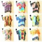 Tie Dye Batik Women Plus Kimono Sleeve Poncho Hippy Women Blouse Top up to 5X