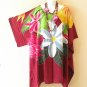 LT56 Maroon Batwing 38" Length Midi Kimono Dolman Women Abaya Dress Up to 7X