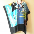 LT91 Dolphin Batwing 38" Length Midi Kimono Dolman Women Abaya Dress Up to 7X