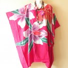 LT45 Pink Midi Hippy Batwing 38" Length Kaftan Dolman Women Abaya Dress Up to 7X LT45 Pink Midi Hippy Batwing 38" Length Kaftan Dolman Women Abaya Dress Up to 7X