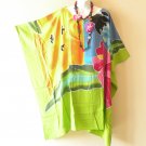 LT42 Lime Green Dolphin 38" Length Midi Plus Kimono Dolman Abaya Dress Up to 7X LT42 Lime Green Dolphin 38" Length Midi Plus Kimono Dolman Abaya Dress Up to 7X