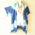 CB634 Tie Dye Cardigan Duster Kimono Open Front Plus Jacket Coverup Top up to 5X