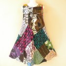 PD19 Patchwork Abstract Bohemian Peasant Boho Women Umbrella Sun Dress - M & L PD19 Patchwork Abstract Bohemian Peasant Boho Women Umbrella Sun Dress - M & L