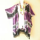 CB633 Tie Dye Cardigan Duster Kimono Open Front Plus Jacket Coverup Top up to 5X CB633 Tie Dye Cardigan Duster Kimono Open Front Plus Jacket Coverup Top up to 5X