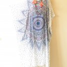 KD306 Polka Dot Women Batwing VNeck Kaftan Dolman Women Abaya Dress Up to 5X
